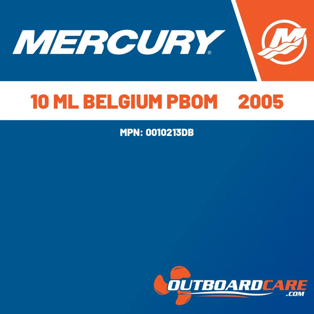 0010213DB 10 ml belgium pbom     2005 Mercury