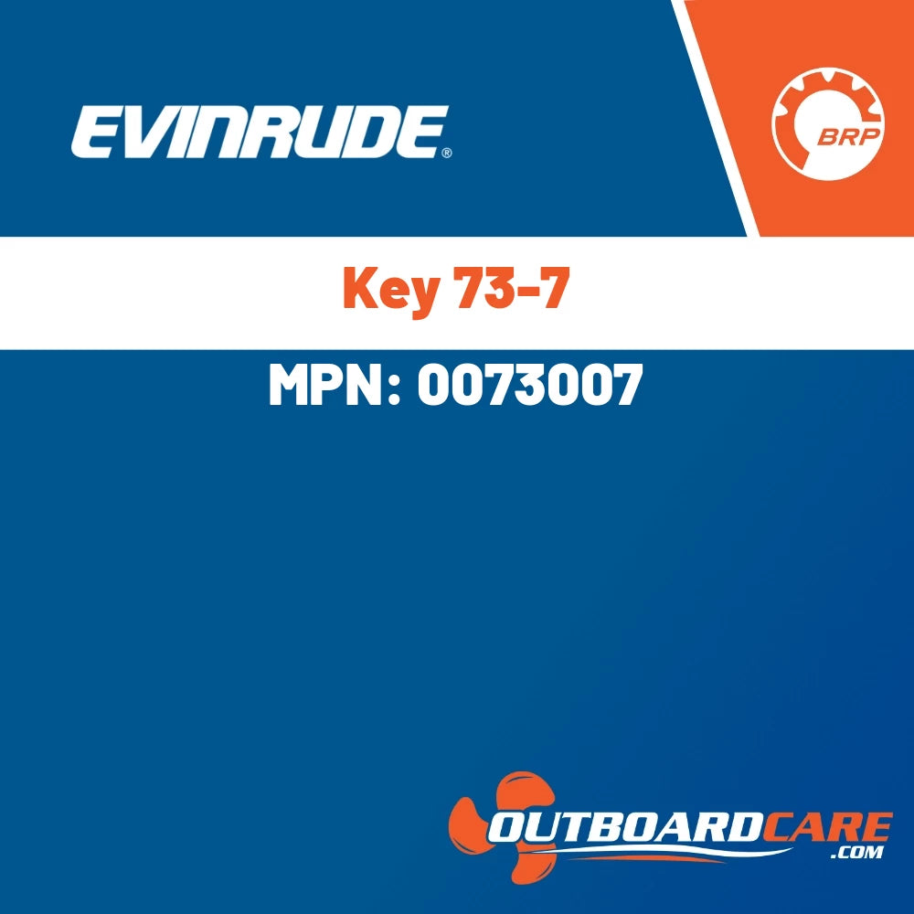 Evinrude - Key 73-7 - 0073007