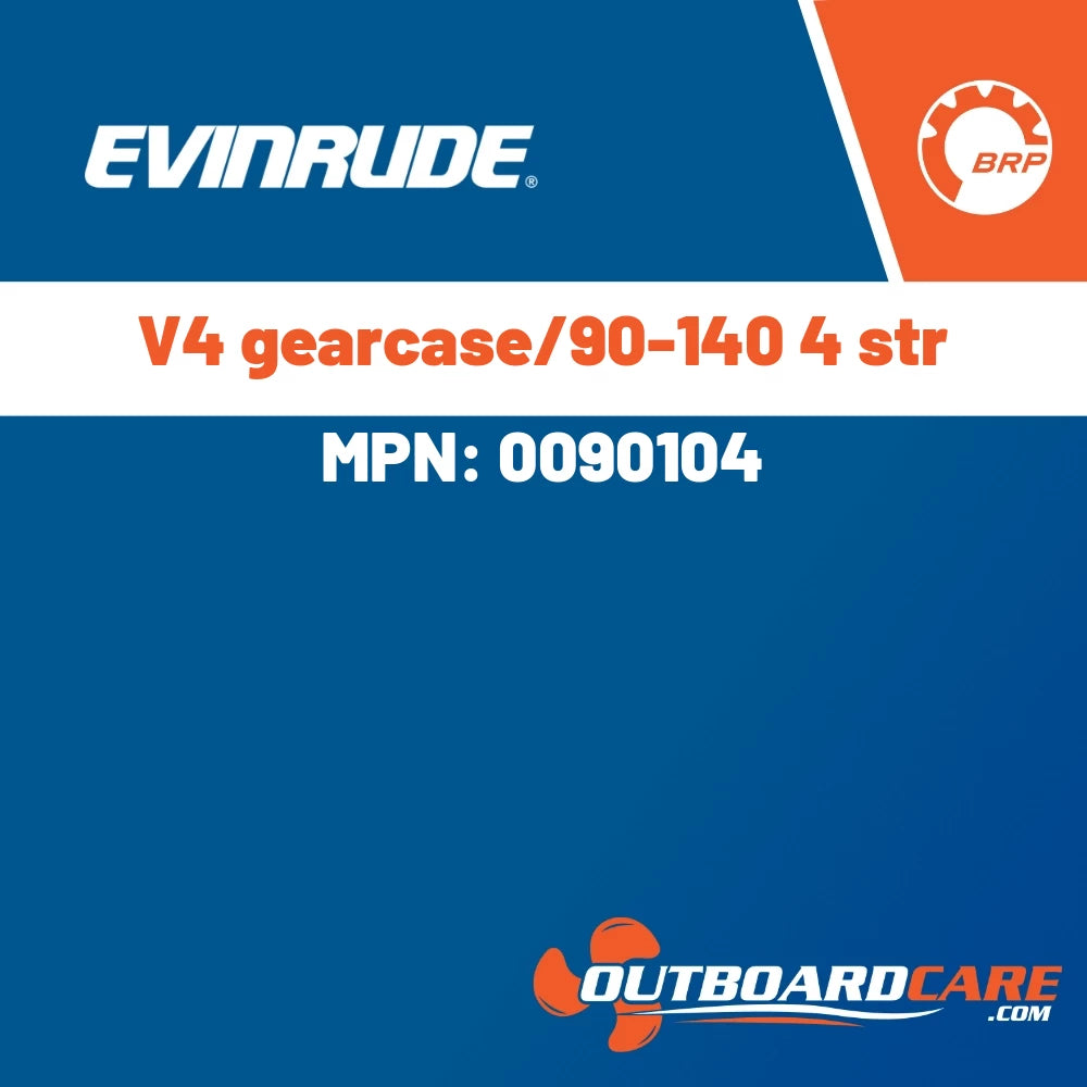 Evinrude - V4 gearcase/90-140 4 str - 0090104