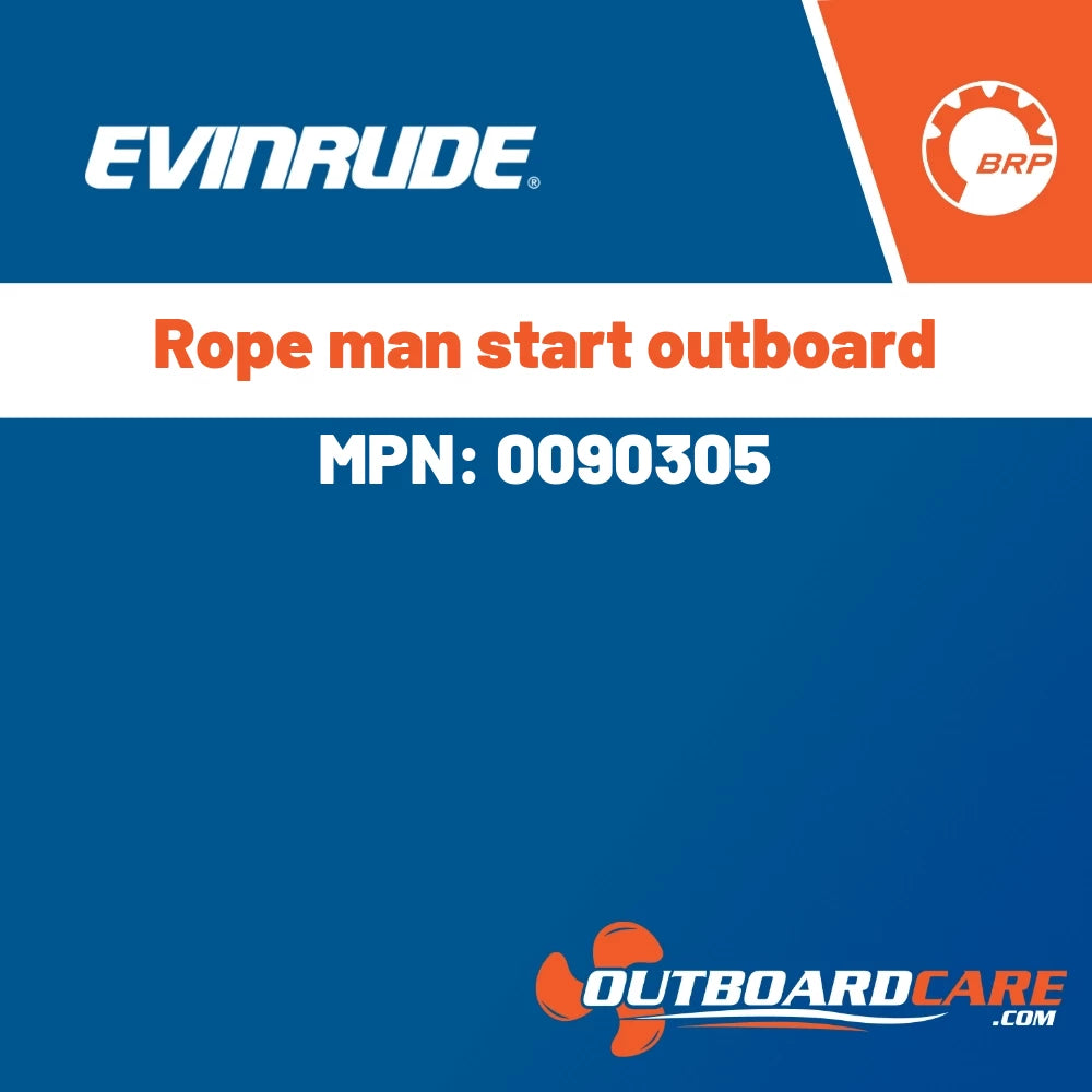 Evinrude - Rope man start outboard - 0090305