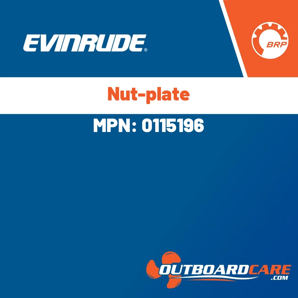 Evinrude - Nut-plate - 0115196