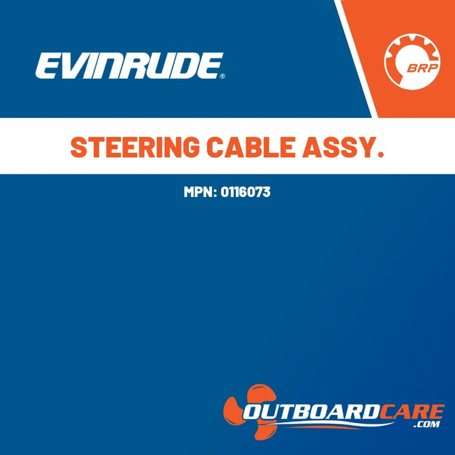 0116073 Steering cable assy. Evinrude