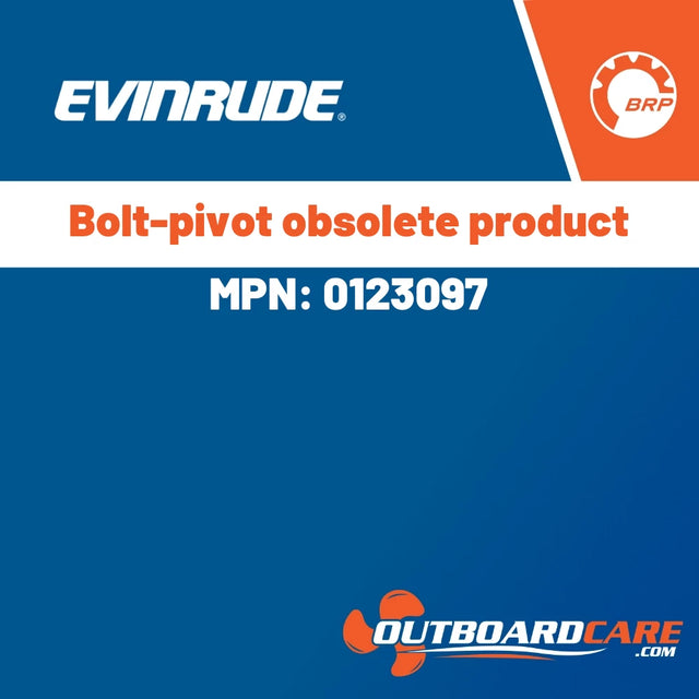 Evinrude - Bolt-pivot obsolete product - 0123097