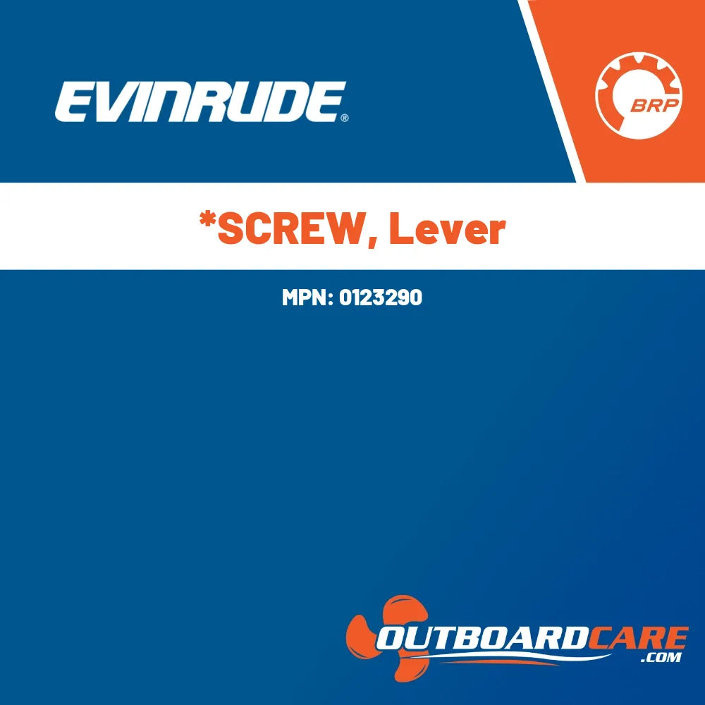 0123290 *screw, lever Evinrude