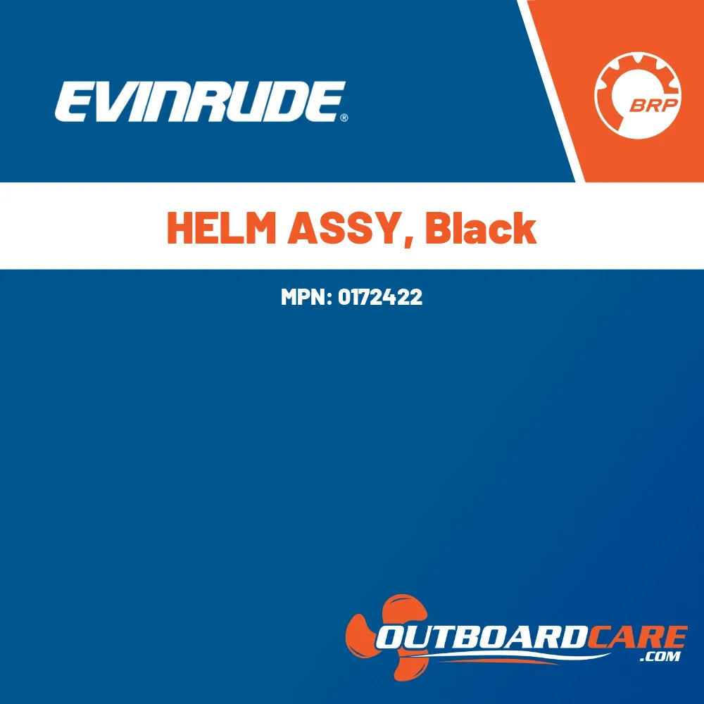 0172422 Helm assy, black Evinrude