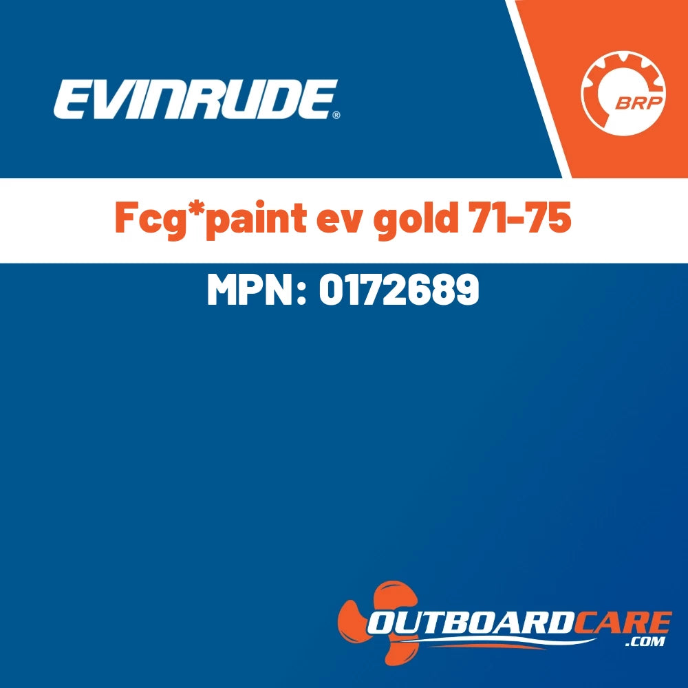 Evinrude - Fcg*paint ev gold 71-75 - 0172689