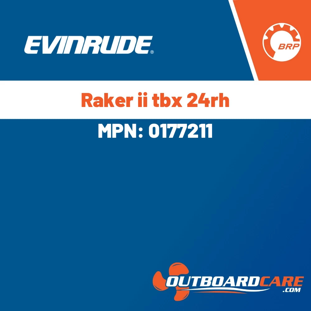 Evinrude - Raker ii tbx 24rh - 0177211