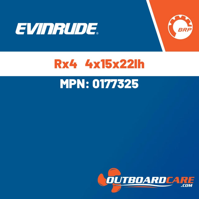 Evinrude - Rx4   4x15x22lh - 0177325