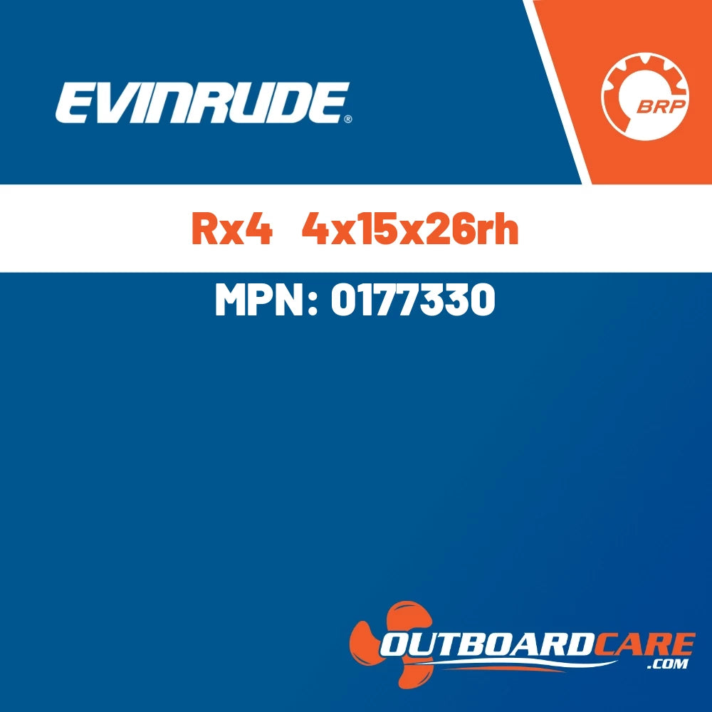 Evinrude - Rx4   4x15x26rh - 0177330