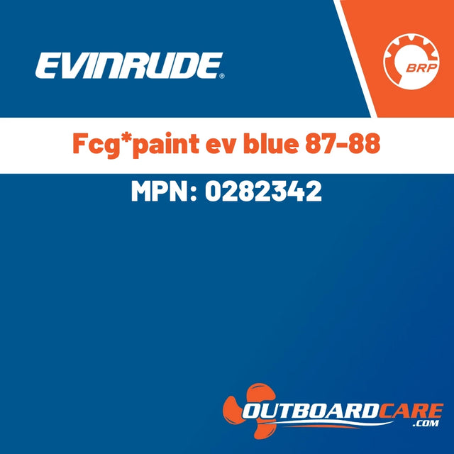 Evinrude - Fcg*paint ev blue 87-88 - 0282342