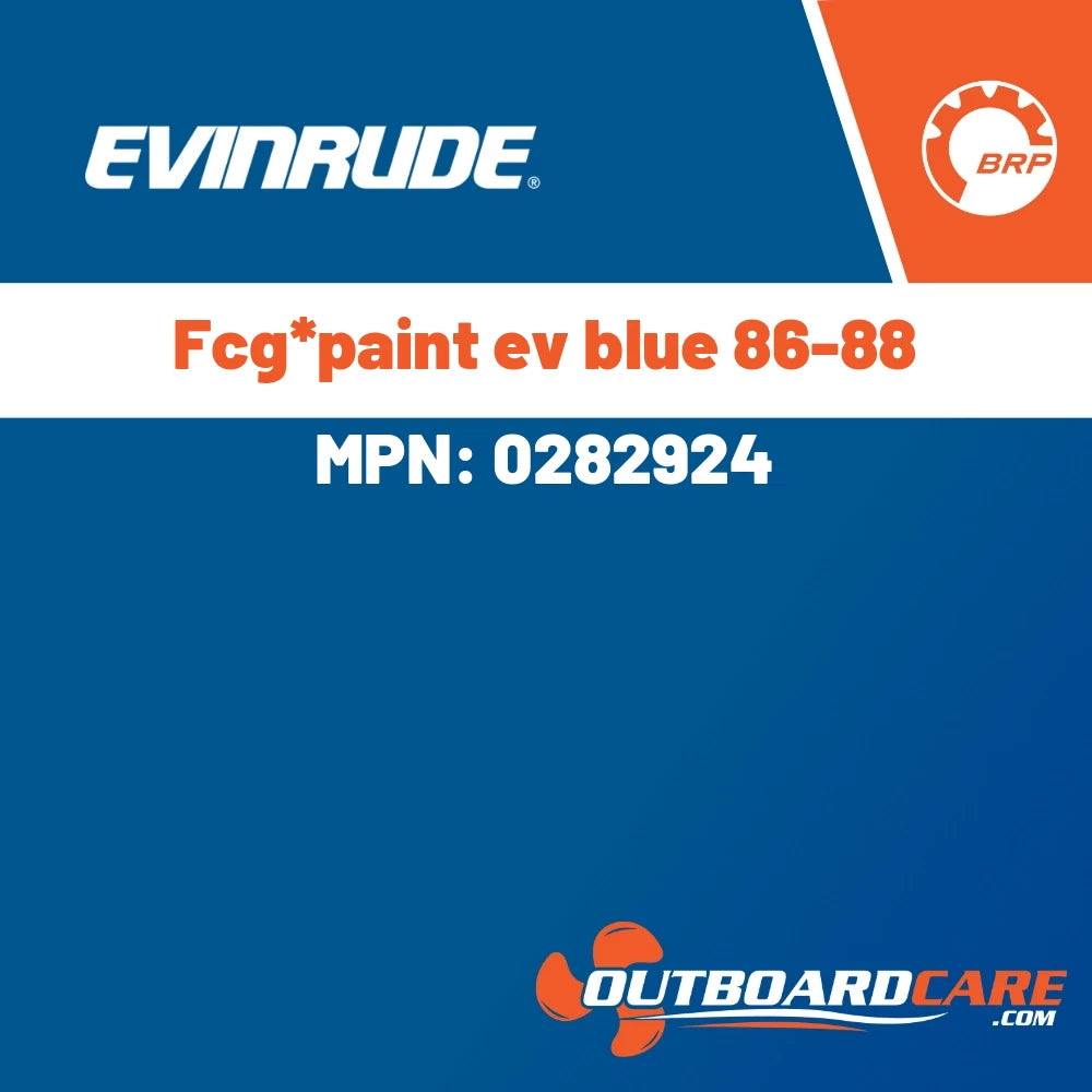 Evinrude - Fcg*paint ev blue 86-88 - 0282924