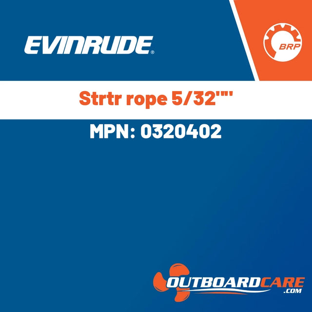 Evinrude - Strtr rope 5/32"" - 0320402