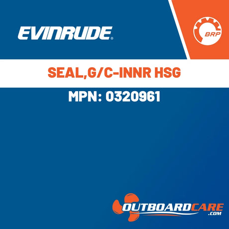 Evinrude, SEAL,G/C-INNR HSG, 0320961