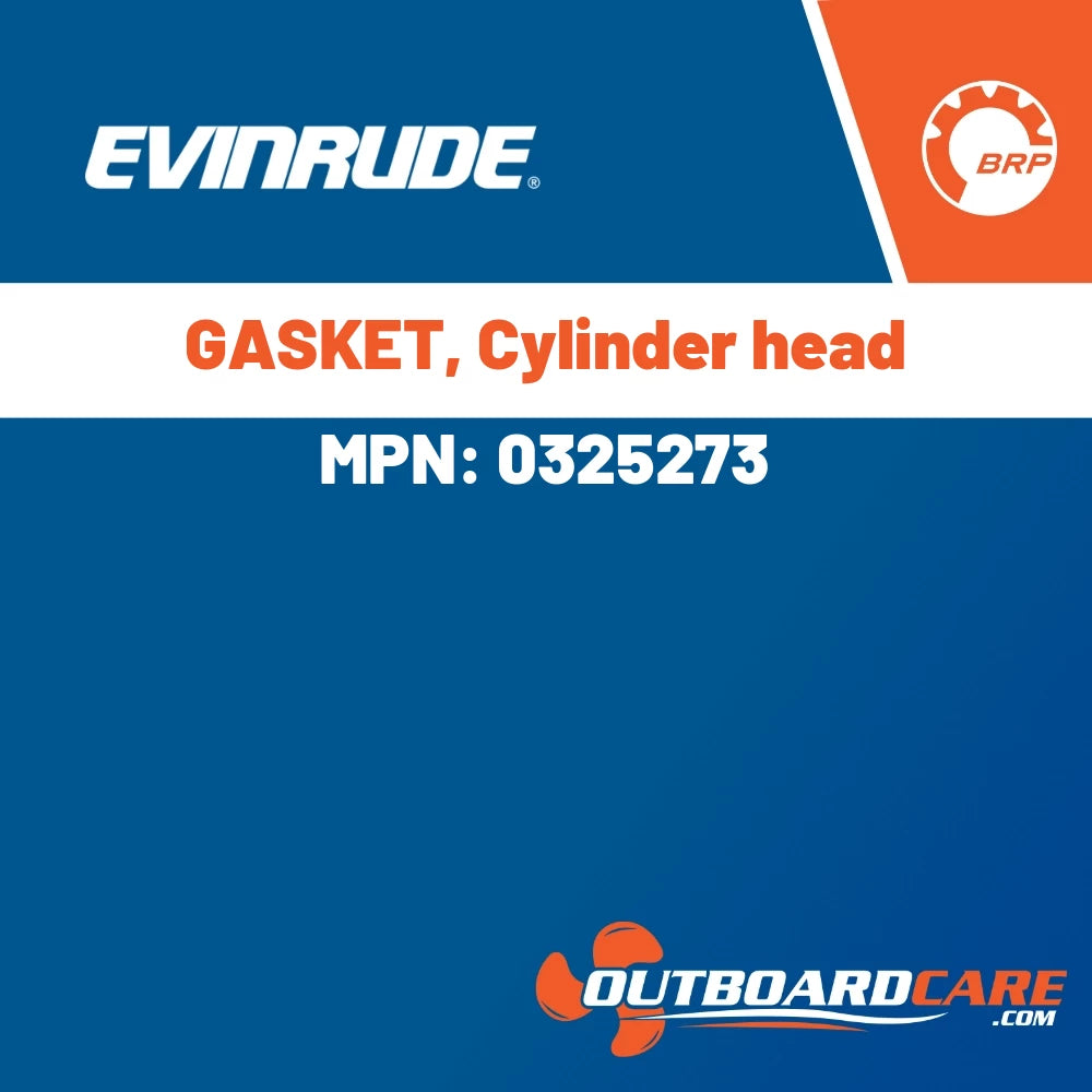 Evinrude, GASKET, Cylinder head, 0325273