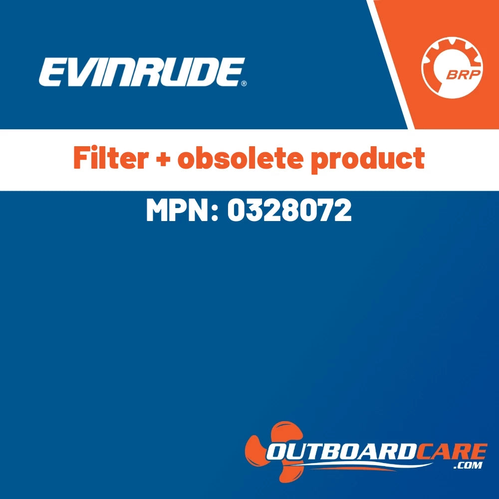 Evinrude - Filter + obsolete product - 0328072