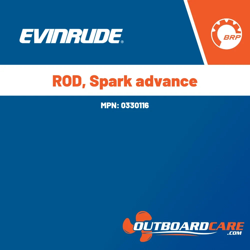 0330116 Rod, spark advance Evinrude