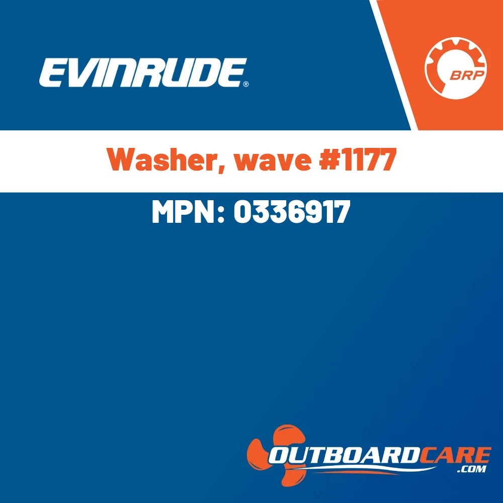 Evinrude - Washer, wave #1177 - 0336917