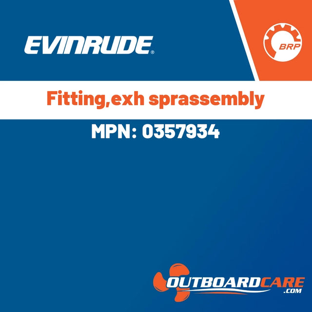 Evinrude - Fitting,exh sprassembly - 0357934