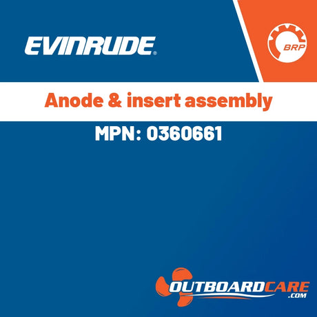 Evinrude - Anode & insert assembly - 0360661