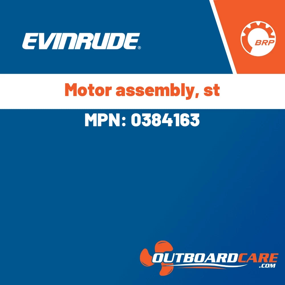 Evinrude - Motor assembly, st - 0384163