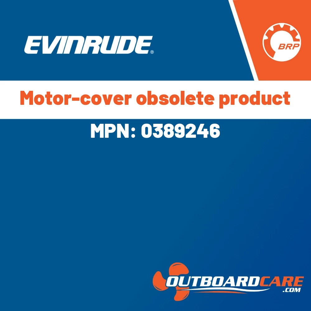 Evinrude - Motor-cover obsolete product - 0389246