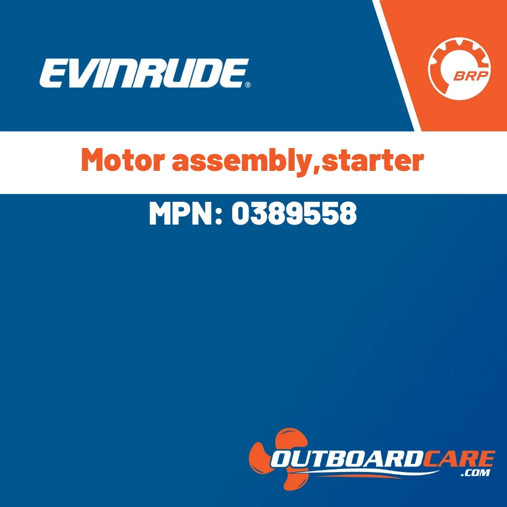 Evinrude - Motor assembly,starter - 0389558