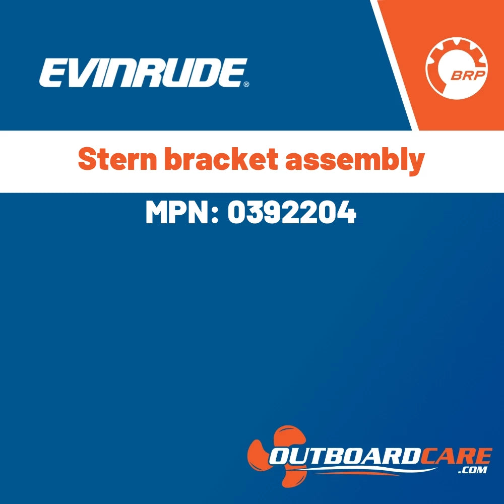 Evinrude - Stern bracket assembly - 0392204