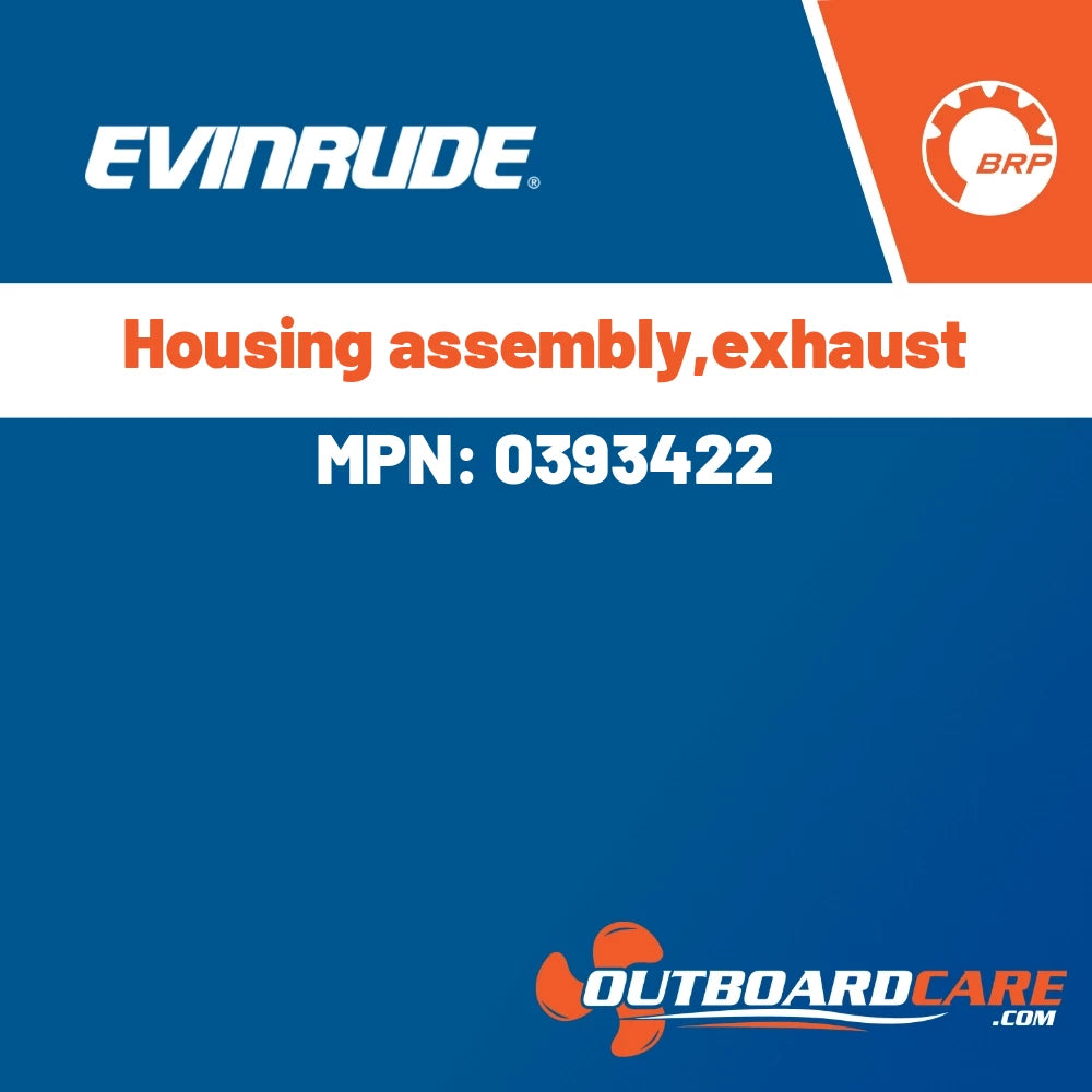 Evinrude - Housing assembly,exhaust - 0393422