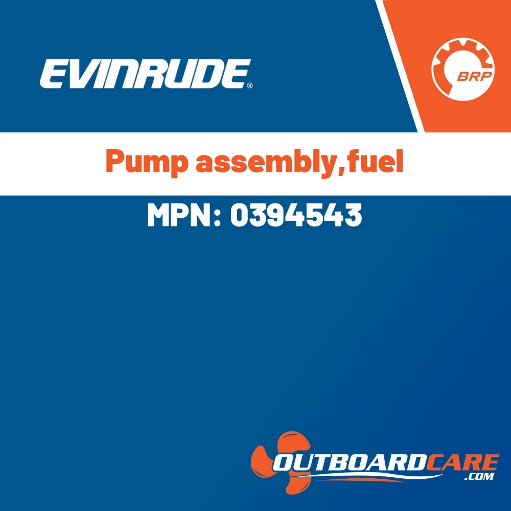 Evinrude - Pump assembly,fuel - 0394543