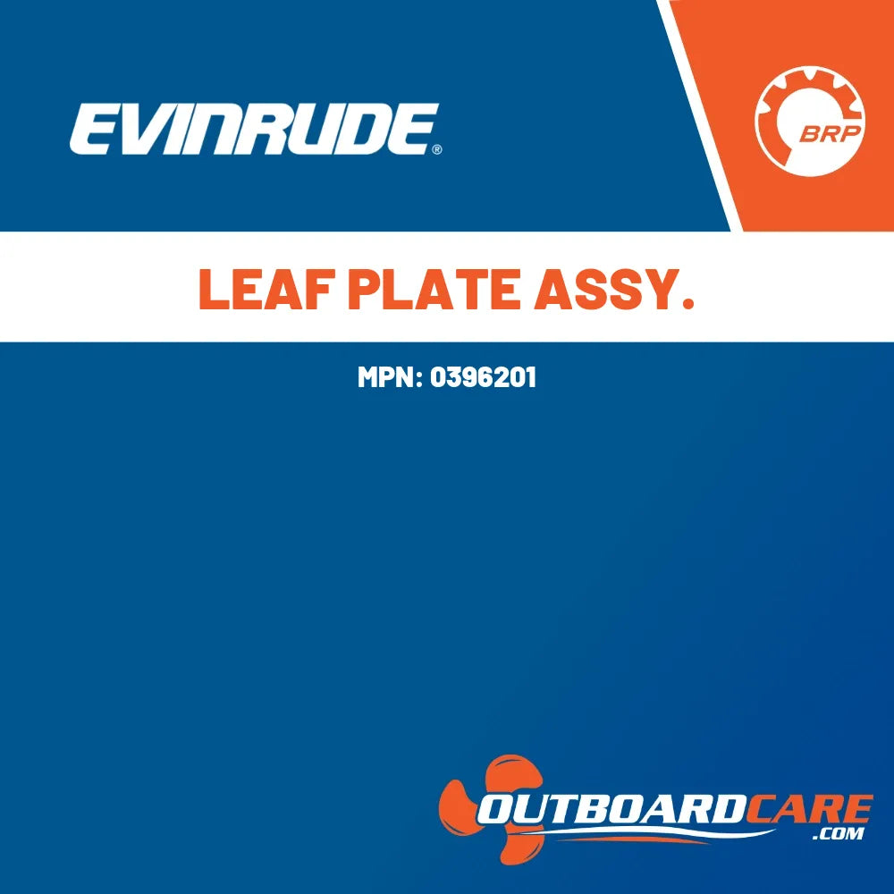 0396201 Leaf plate assy. Evinrude