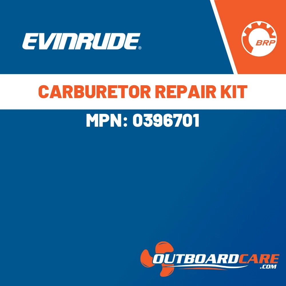 Evinrude, CARBURETOR REPAIR KIT, 0396701