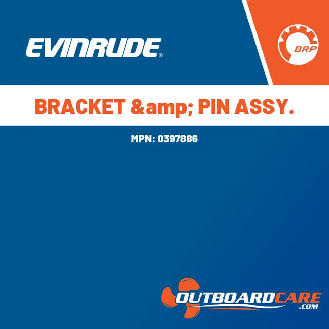 0397886 Bracket &amp; pin assy. Evinrude