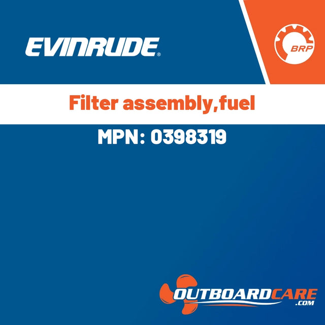 Evinrude - Filter assembly,fuel - 0398319