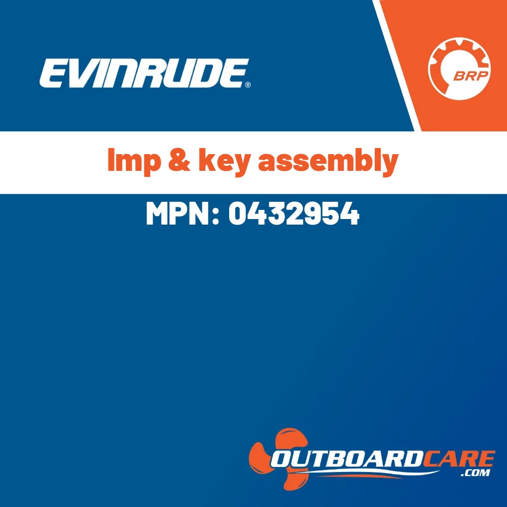 Evinrude - Imp & key assembly - 0432954
