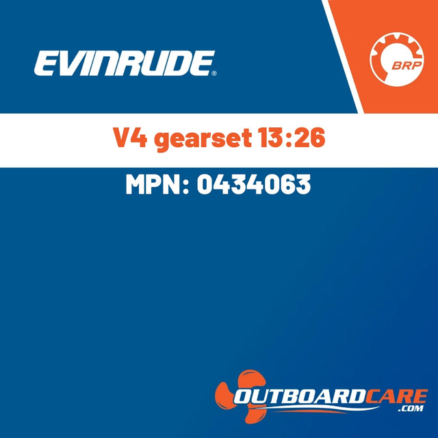 Evinrude - V4 gearset 13:26 - 0434063