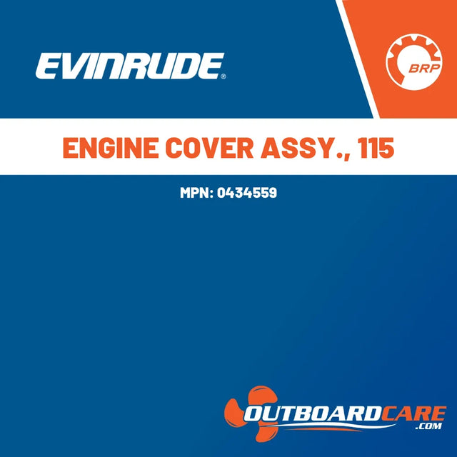 0434559 Engine cover assy., 115 Evinrude