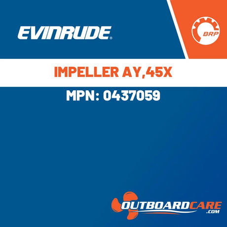 Evinrude, IMPELLER AY,45X, 0437059
