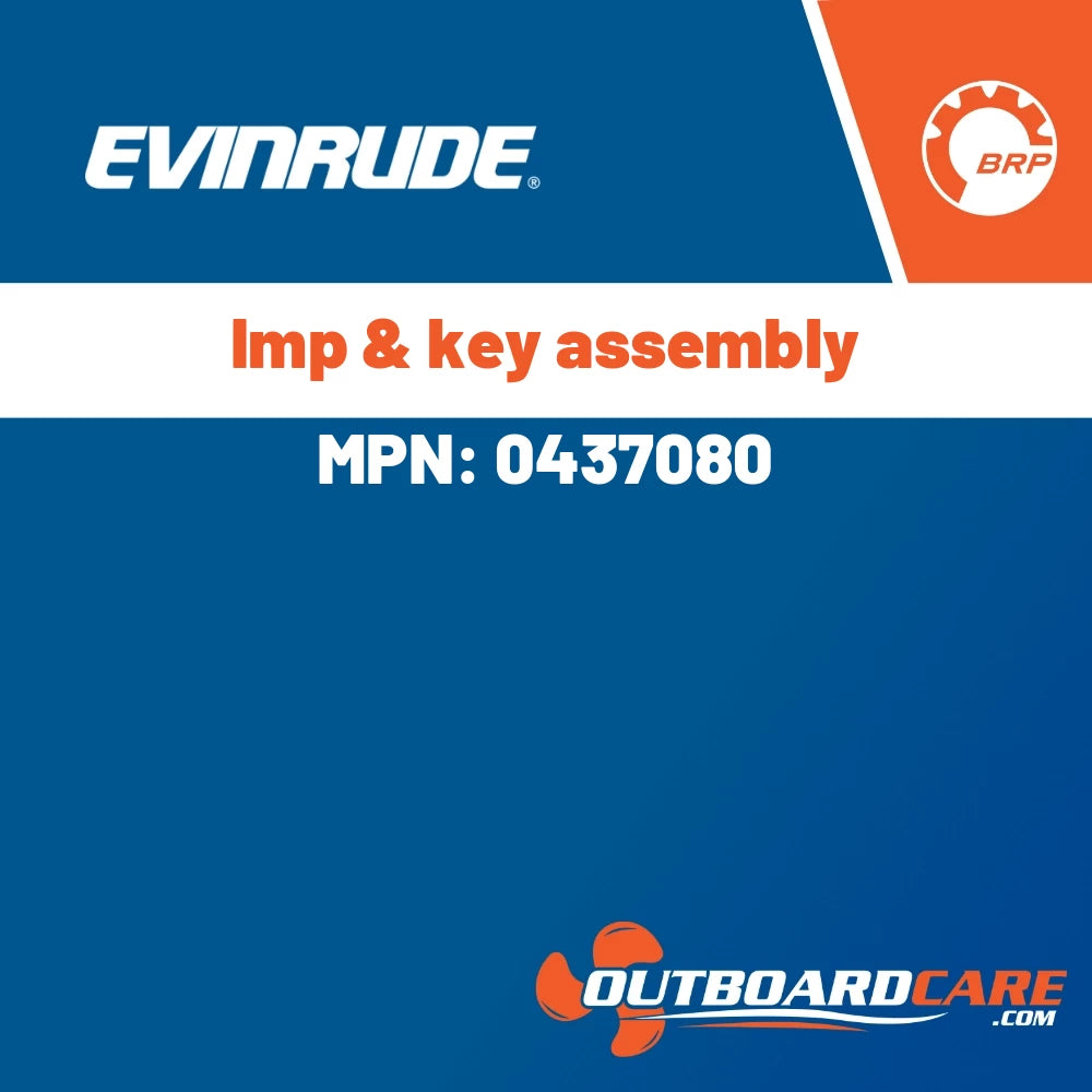 Evinrude - Imp & key assembly - 0437080