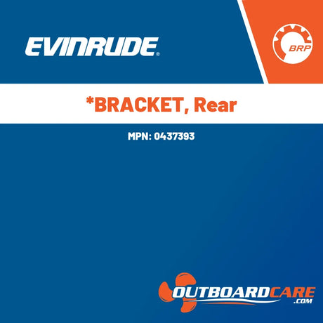0437393 *bracket, rear Evinrude