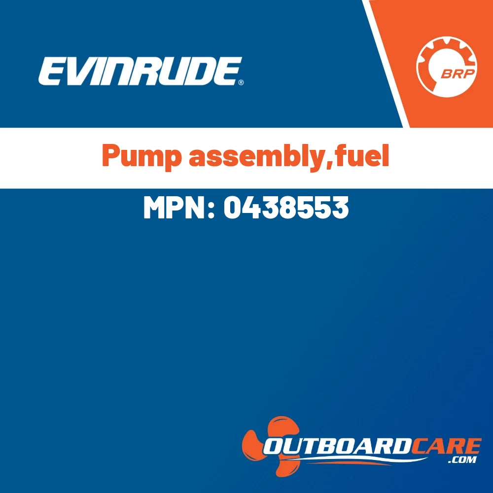 Evinrude - Pump assembly,fuel - 0438553