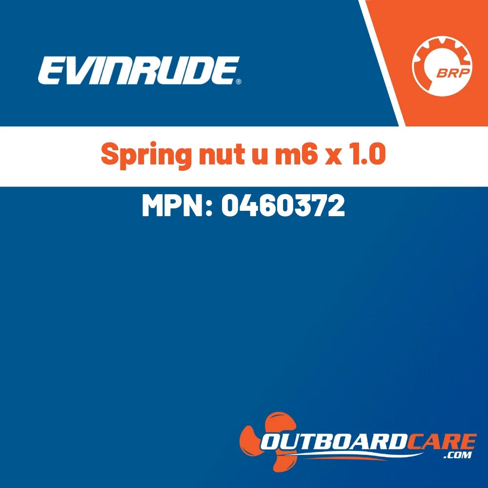 Evinrude - Spring nut u m6 x 1.0 - 0460372