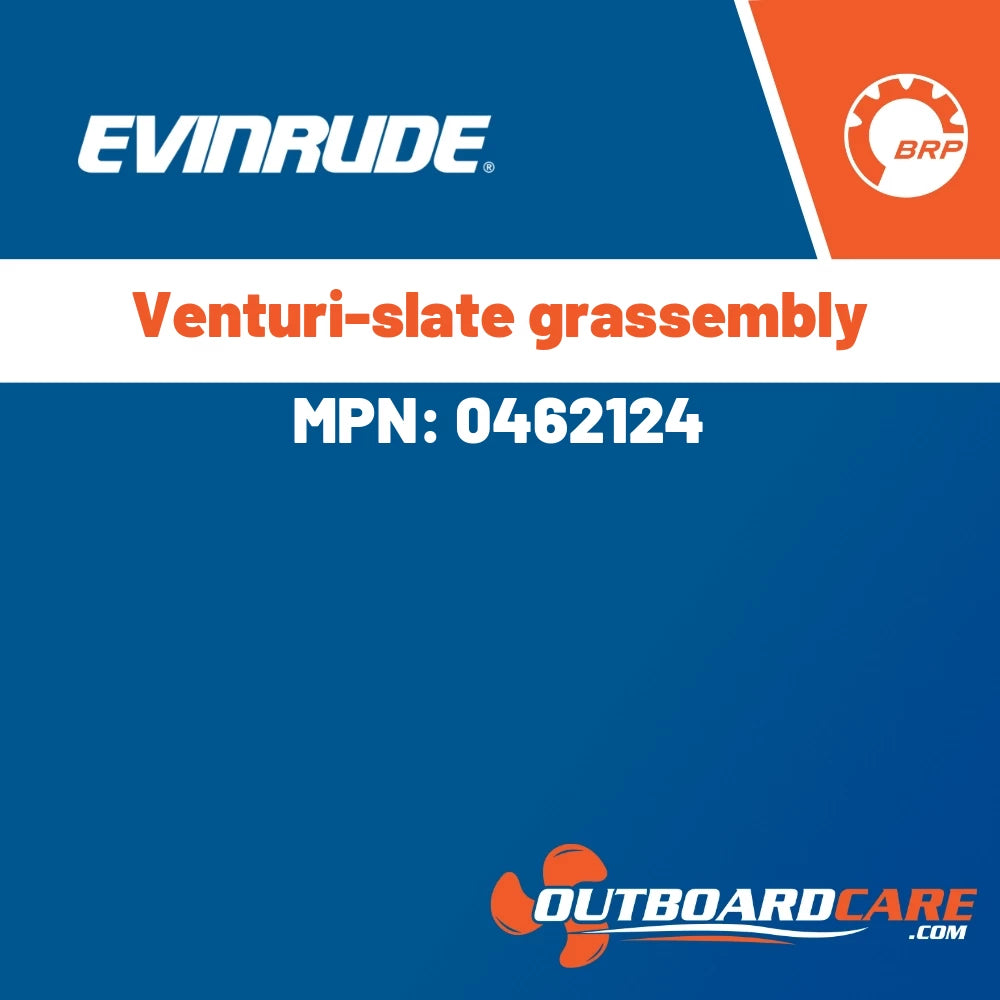 Evinrude - Venturi-slate grassembly - 0462124