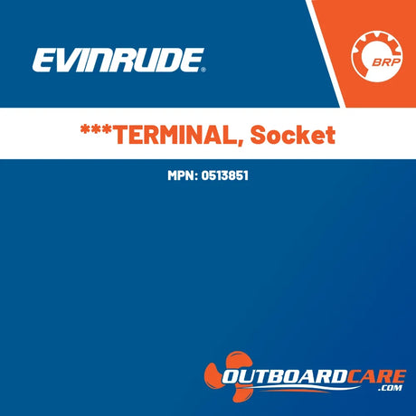 0513851 ***terminal, socket Evinrude