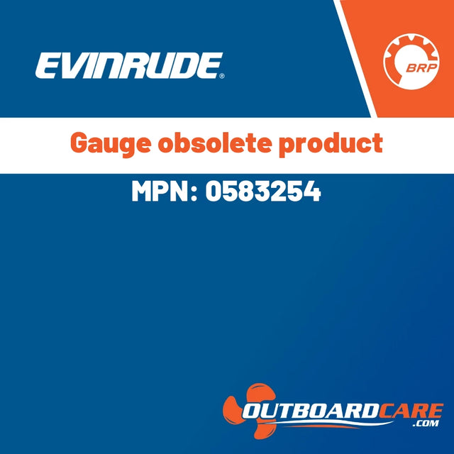 Evinrude - Gauge obsolete product - 0583254