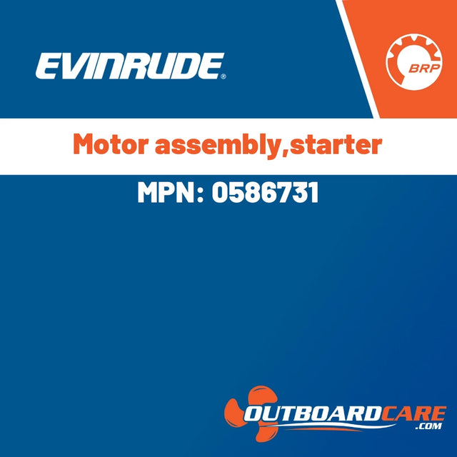 Evinrude - Motor assembly,starter - 0586731
