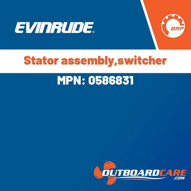 Evinrude - Stator assembly,switcher - 0586831