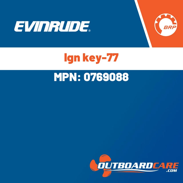 Evinrude - Ign key-77 - 0769088