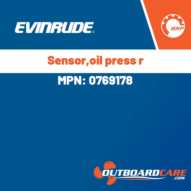 Evinrude - Sensor,oil press r - 0769178