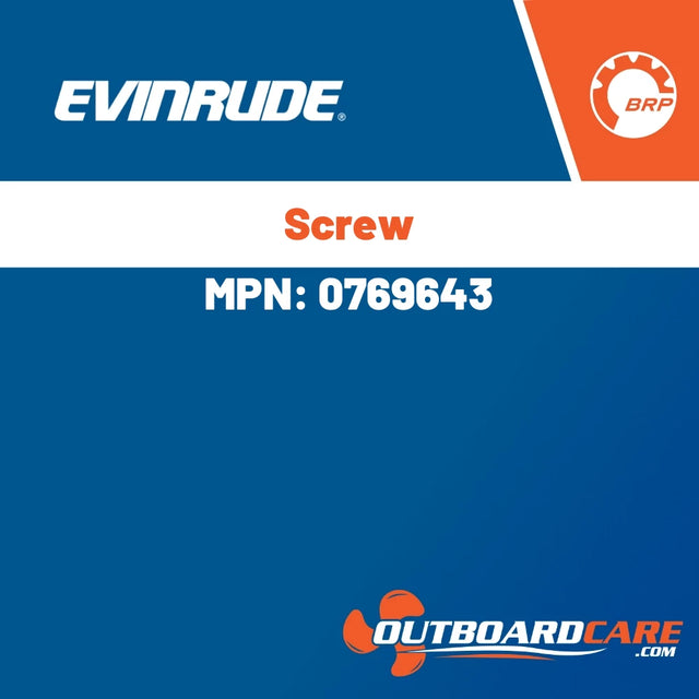 Evinrude - Screw - 0769643