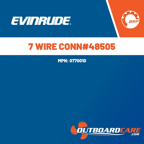 0770010 7 wire conn#48505 Evinrude